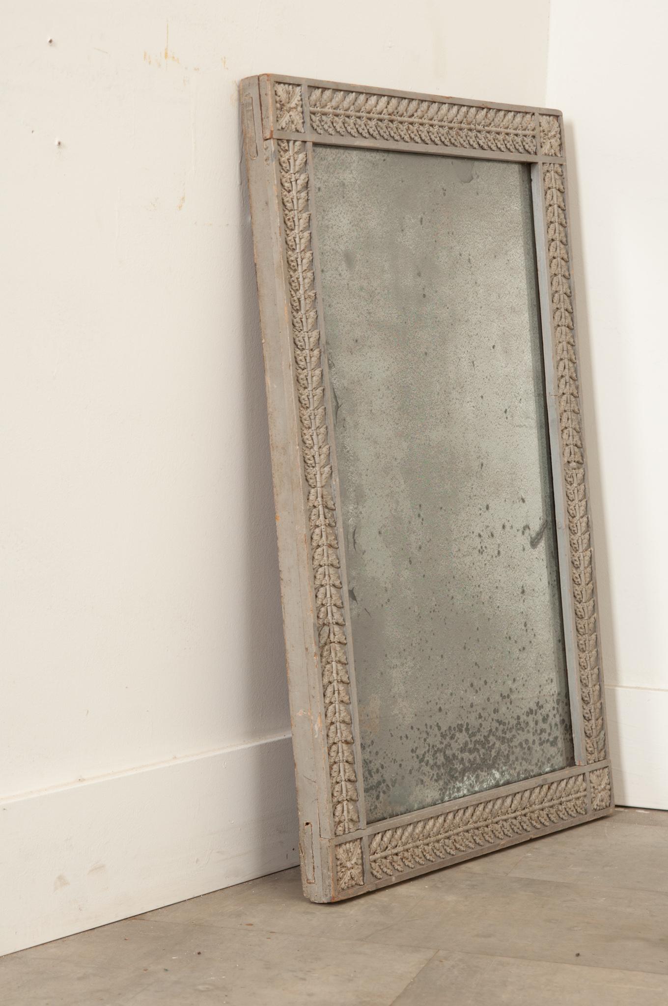 French 19th Century Carved and Painted Mirror 1