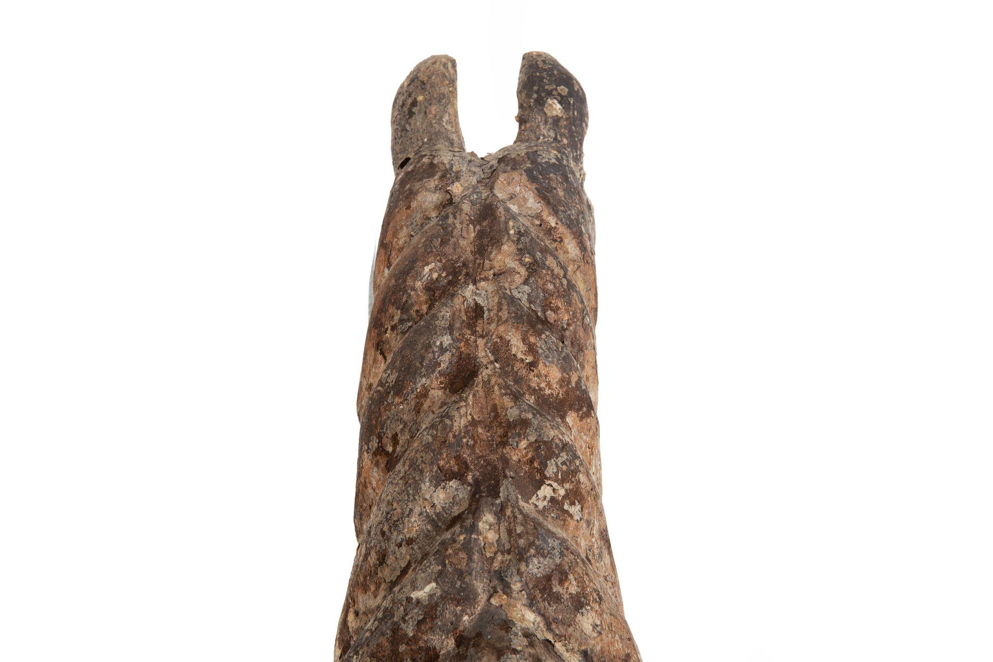 Cavallo francese del XIX secolo in legno duro intagliato, probabilmente con stampo in cartapesta in vendita 8