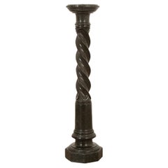 French 19th Century Carved Marble Pedestal