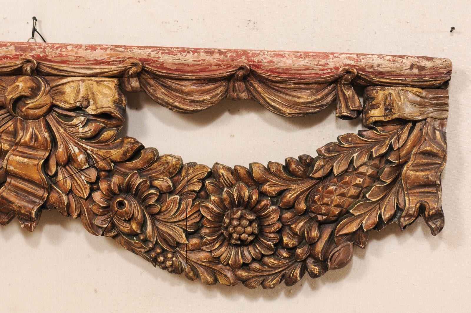 French 19th Century Carved Wood Fragment For Sale 2