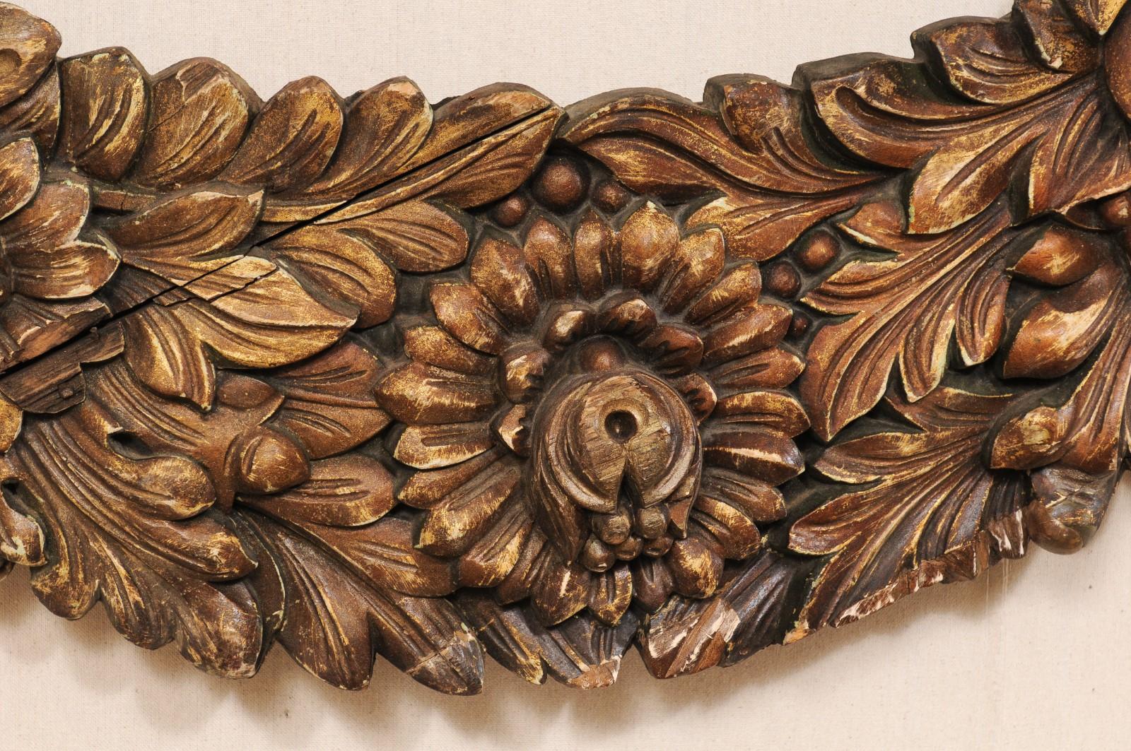 French 19th Century Carved Wood Fragment For Sale 5