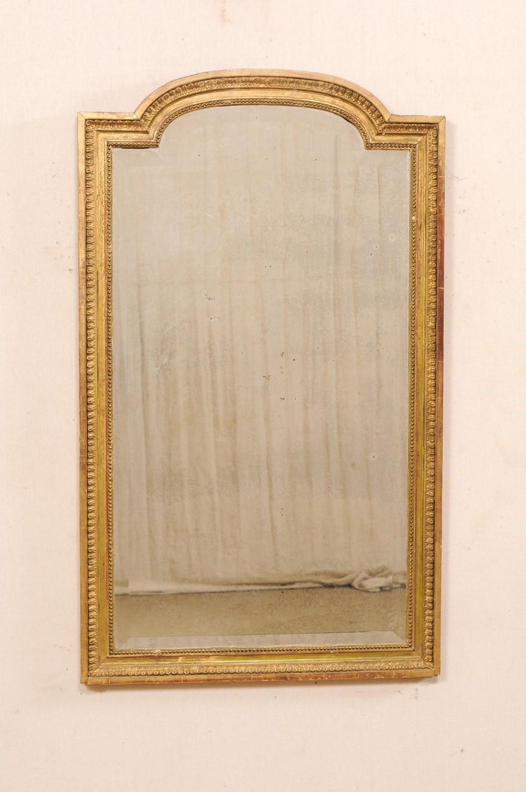 French 19th Century Carved-Wood Mirror with Orig. Gilt Finish For Sale ...