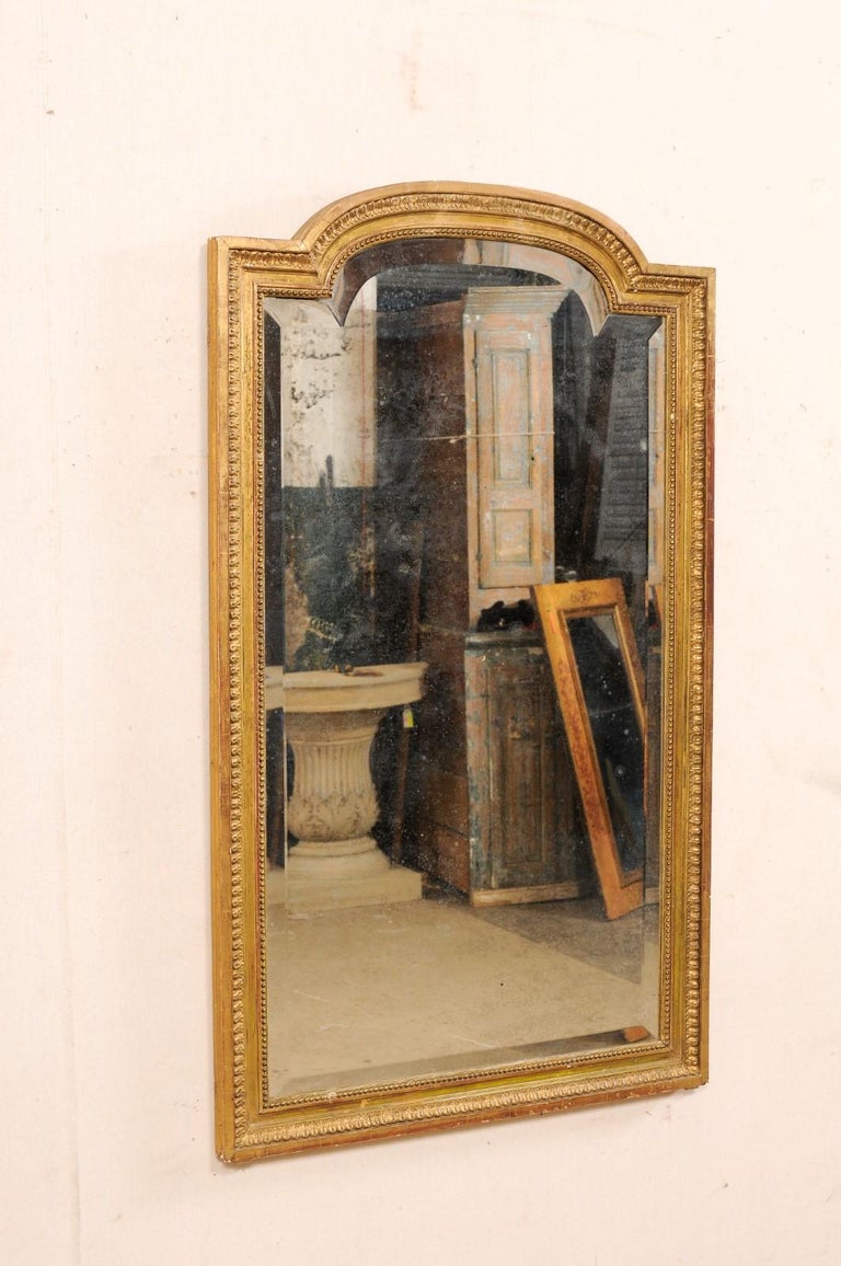 French 19th Century Carved-Wood Mirror with Orig. Gilt Finish For Sale ...