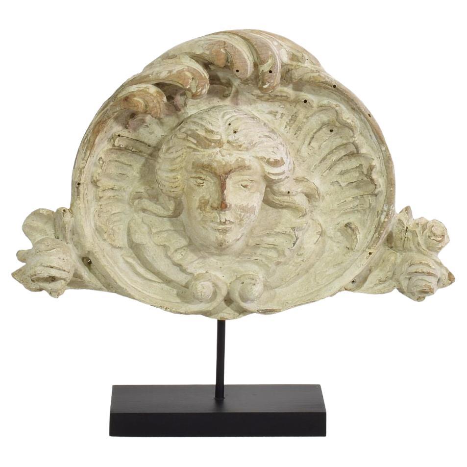 French, 19th Century Carved Wooden Ornament in Baroque Style