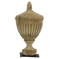 French 19th Century Carved Wooden Vase / Urn