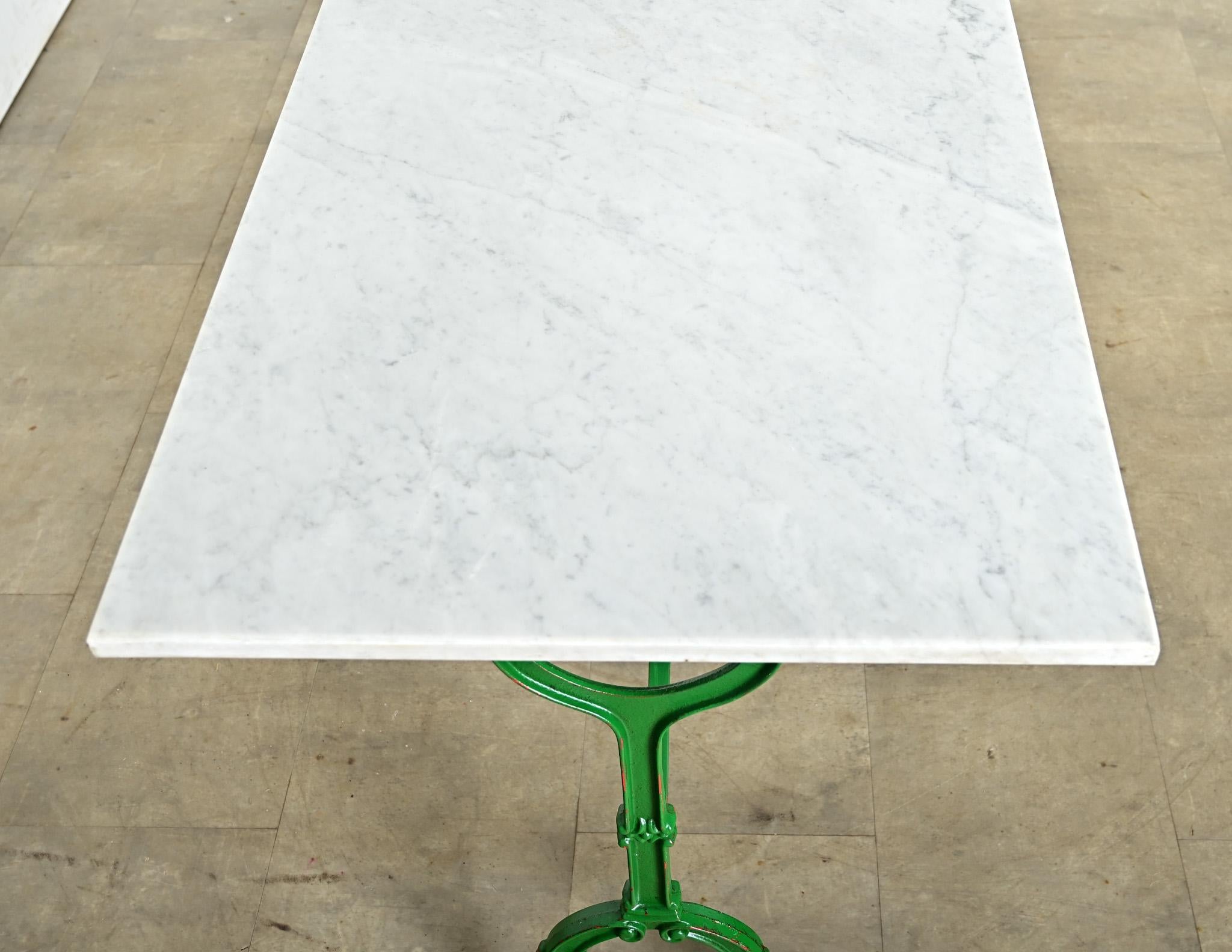 French 19th Century Cast Iron and Marble Bistro Table For Sale 5