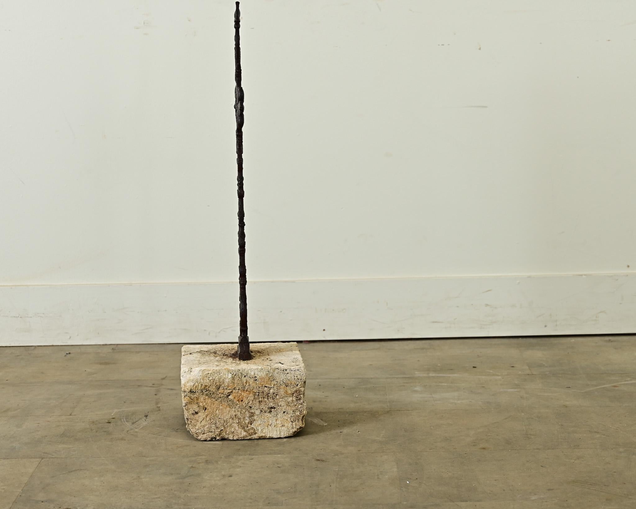 French 19th Century Cast Iron Cross 1