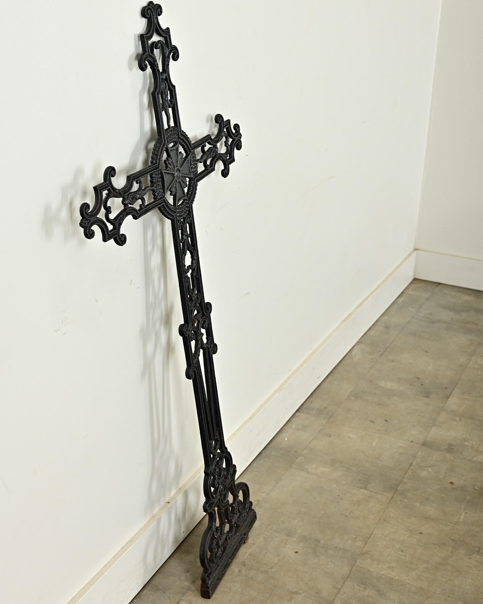 French 19th Century Cast Iron Cross 3