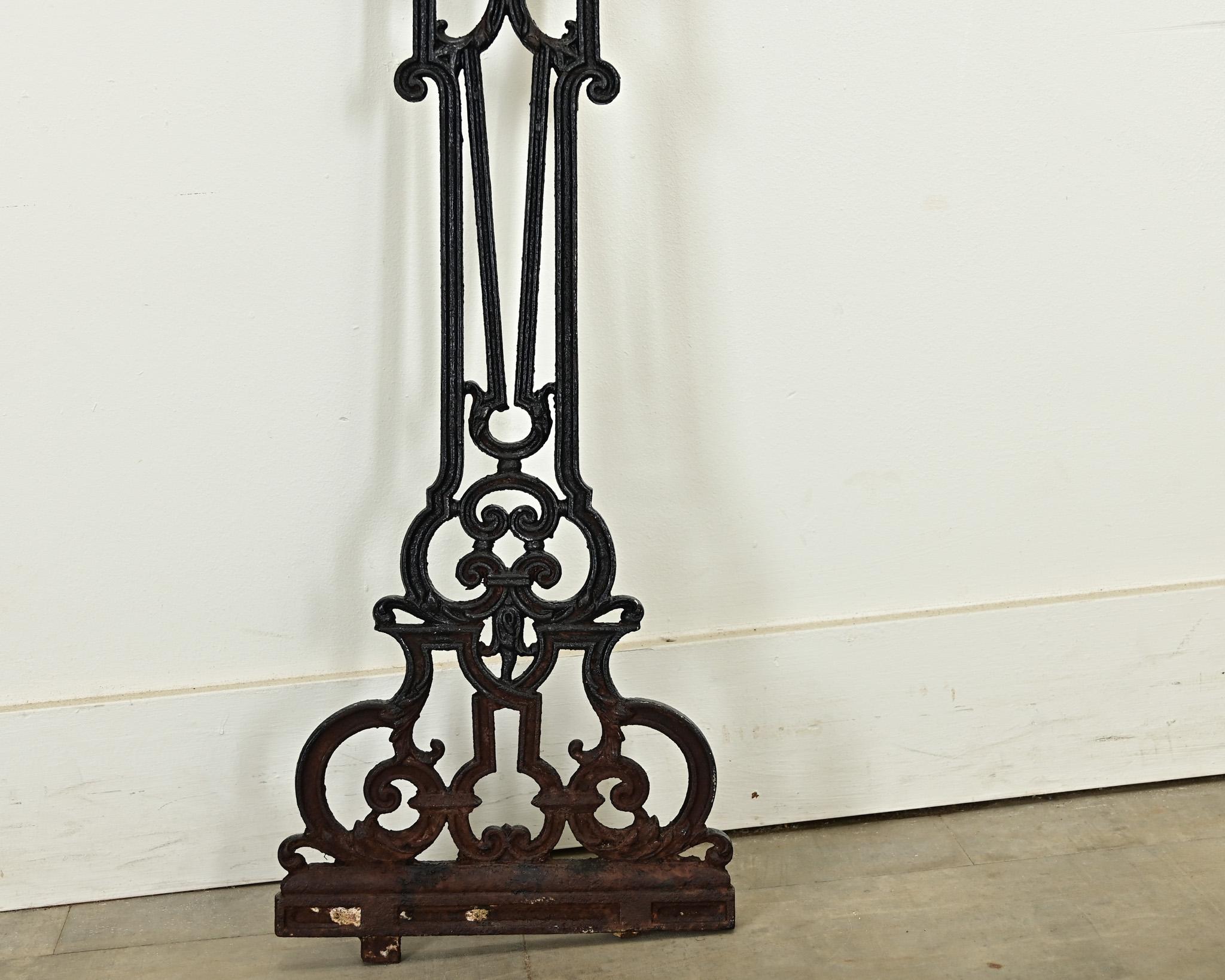French 19th Century Cast Iron Cross 4