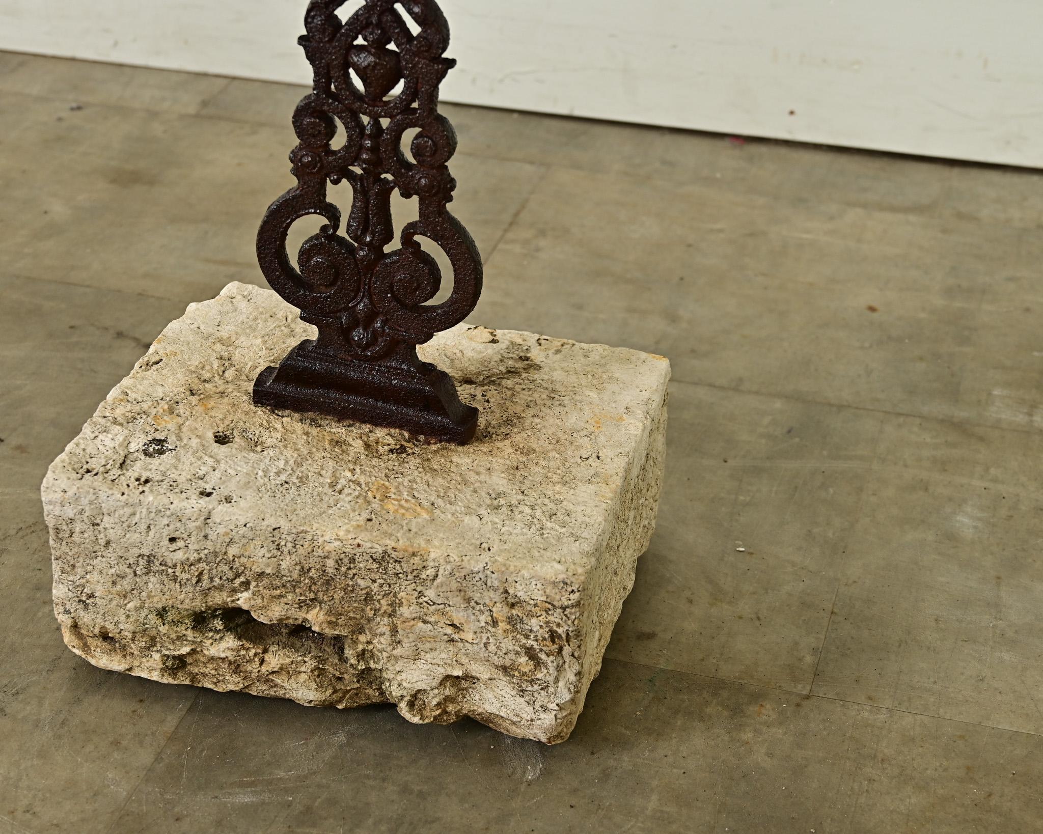 French 19th Century Cast Iron Cross 3