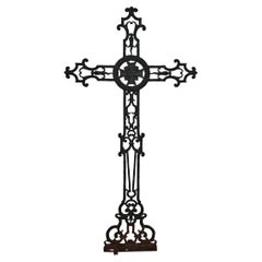 French 19th Century Cast Iron Cross
