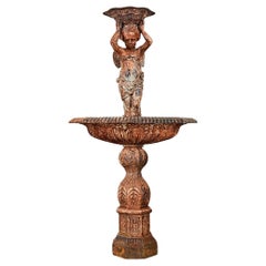 French 19th Century Cast Iron Fountain