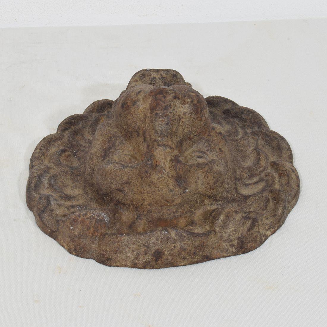 Tête de fontaine Lion en fonte, France, 19e siècle en vente 2