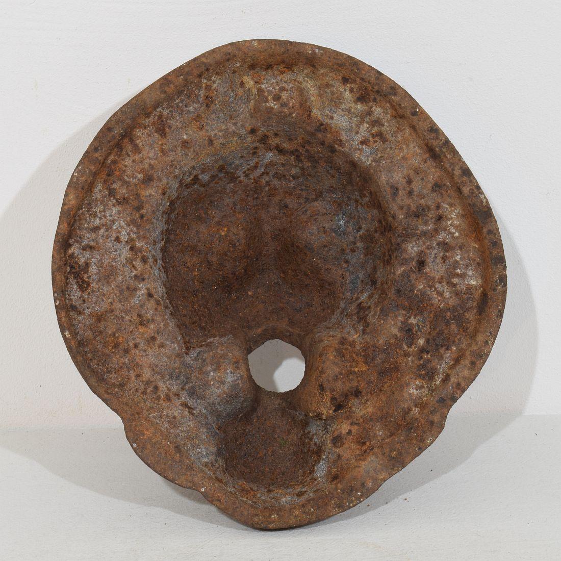 Testa di fontana di leone in ghisa francese, XIX secolo in vendita 1