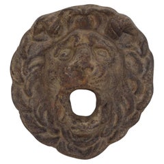 Tête de fontaine Lion en fonte, France, 19e siècle