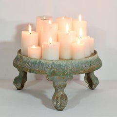 French, 19th Century, Cast Iron Plateau with Lion Claw Feet