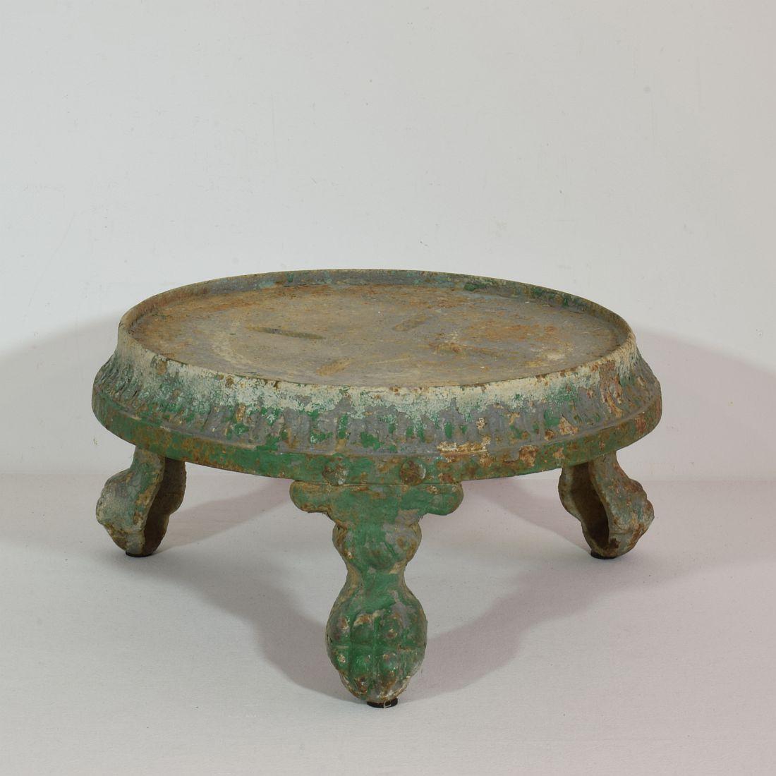 French, 19th Century, Cast Iron Plateau with Lion Claw Feet 3