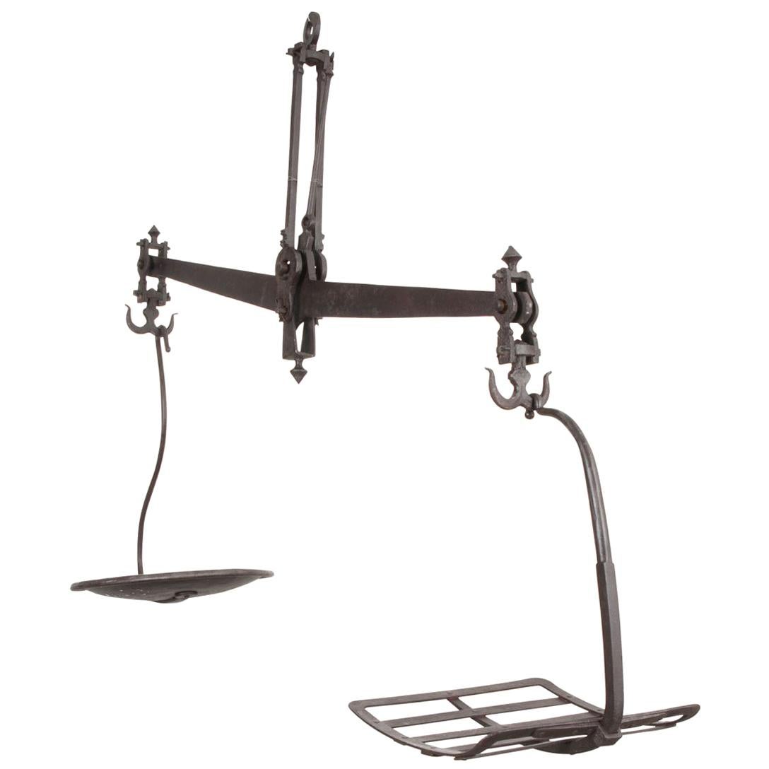 French 19th Century Cast-Iron Produce Scale