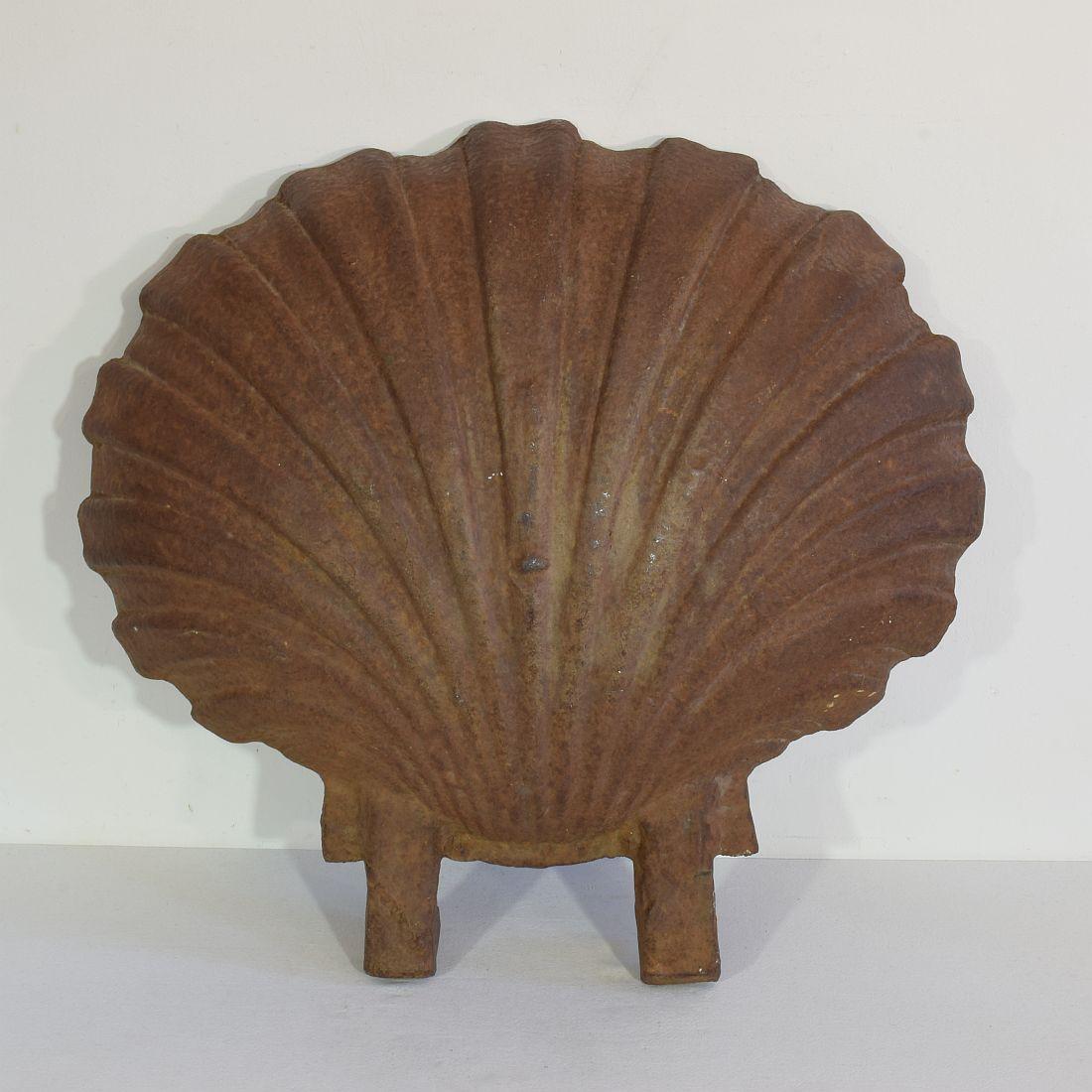 French, 19th Century, Cast Iron Shell / Water Basin for Fountain 7