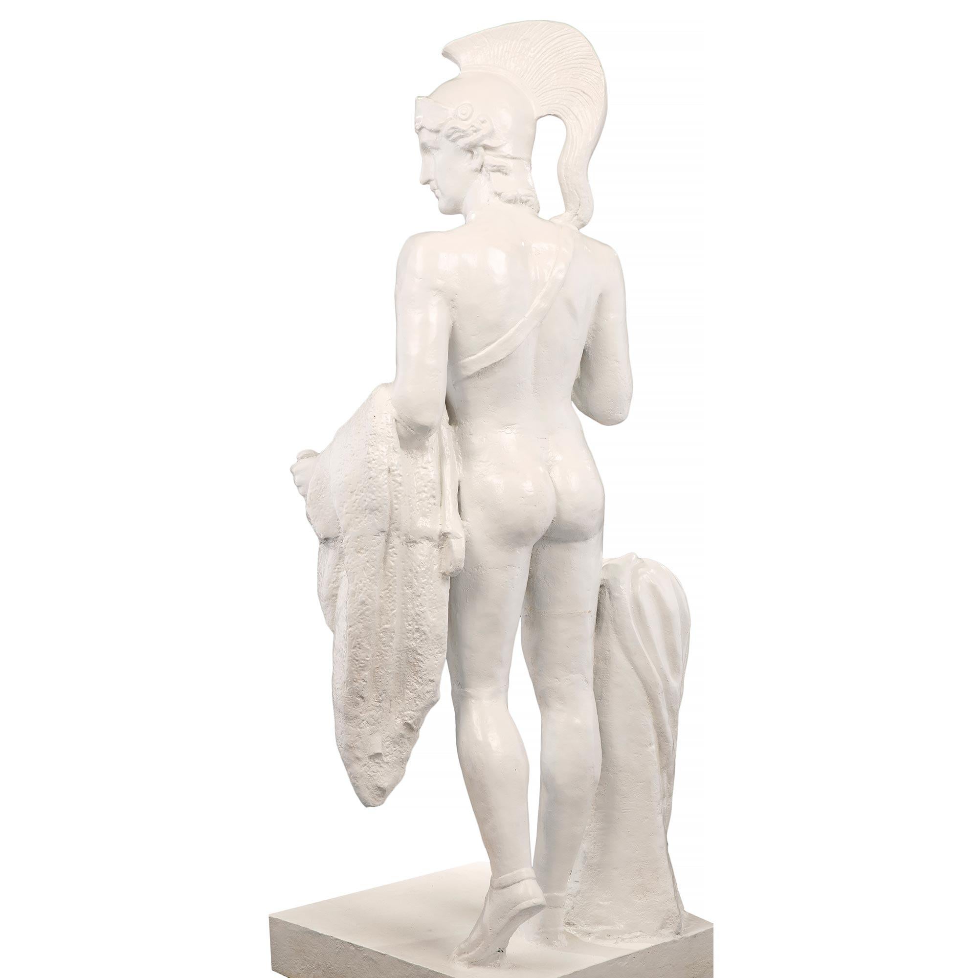 Moulage Statue d'un jeune centurion en fonte du 19e siècle français en vente