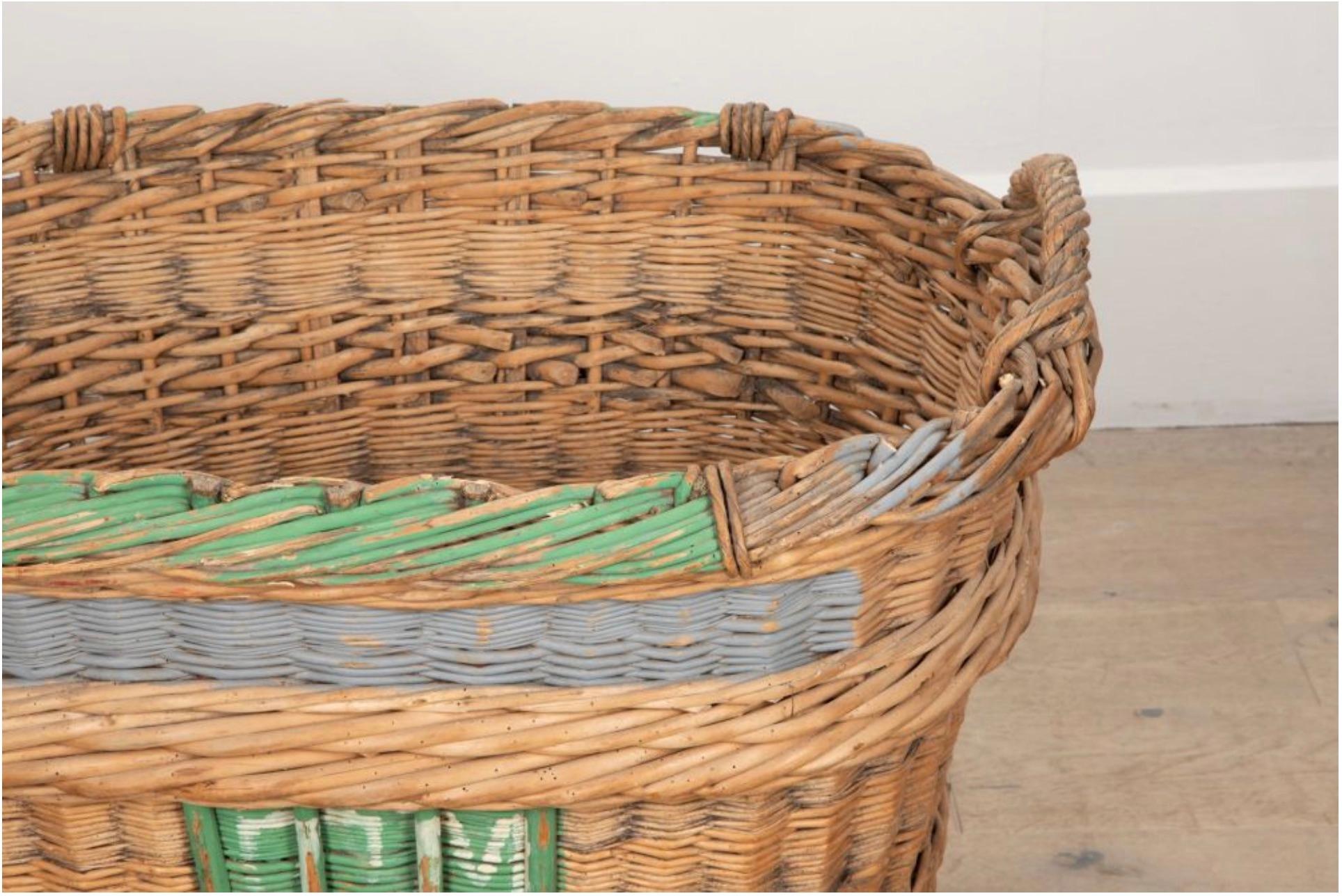 French 19th Century Champagne Basket 5