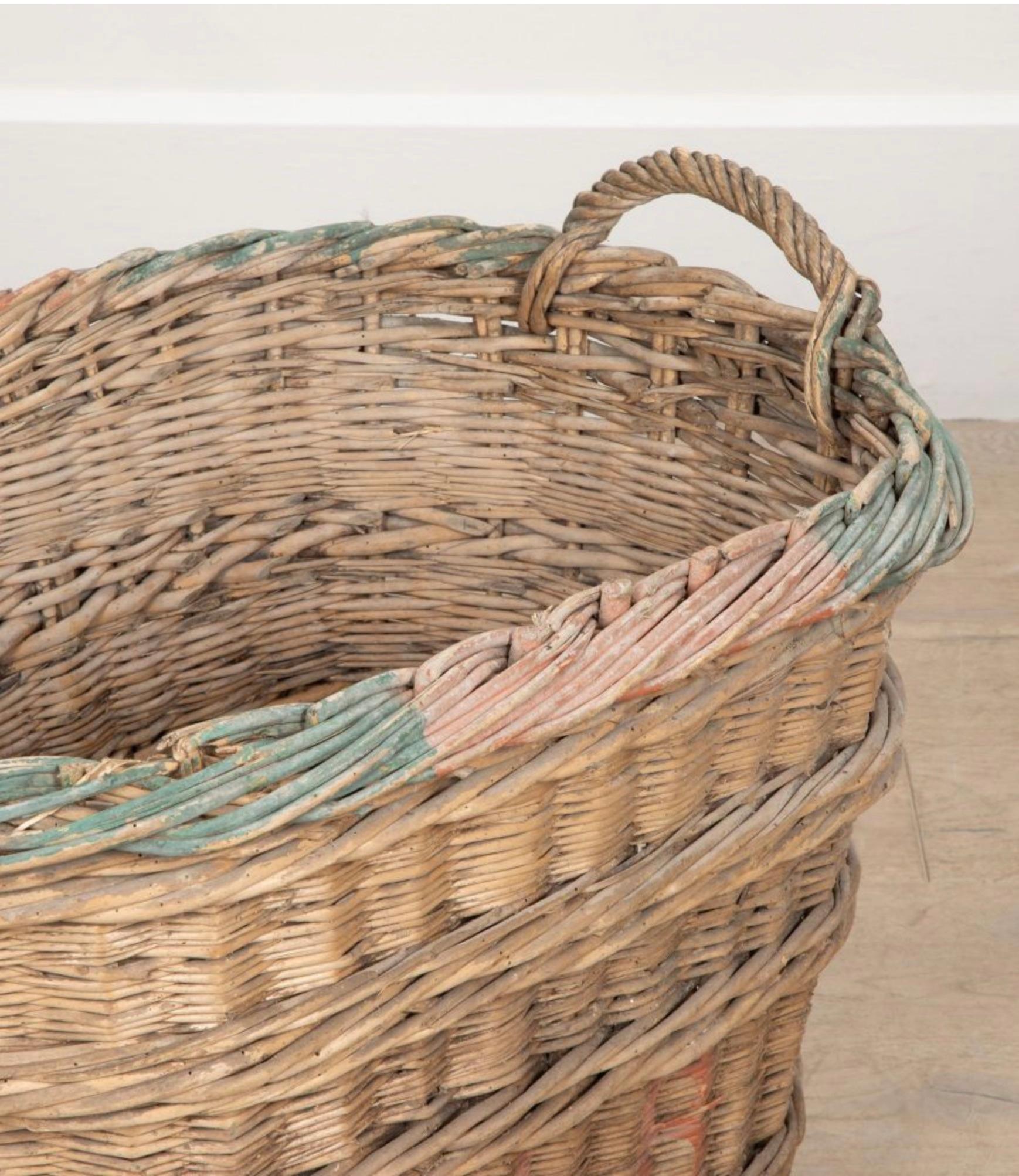 French 19th Century Champagne Basket 2