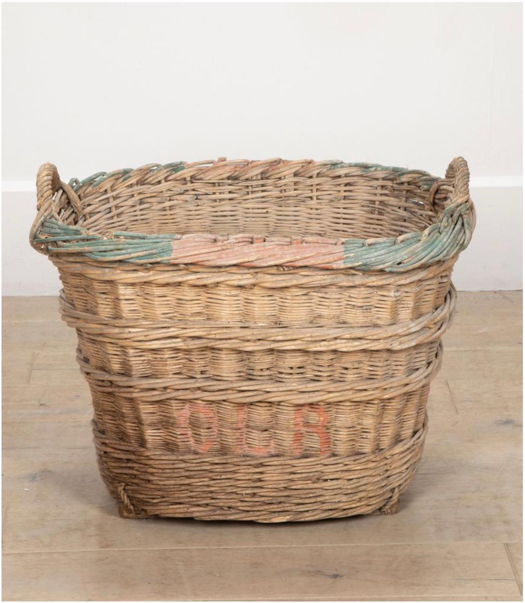 French 19th Century Champagne Basket 4