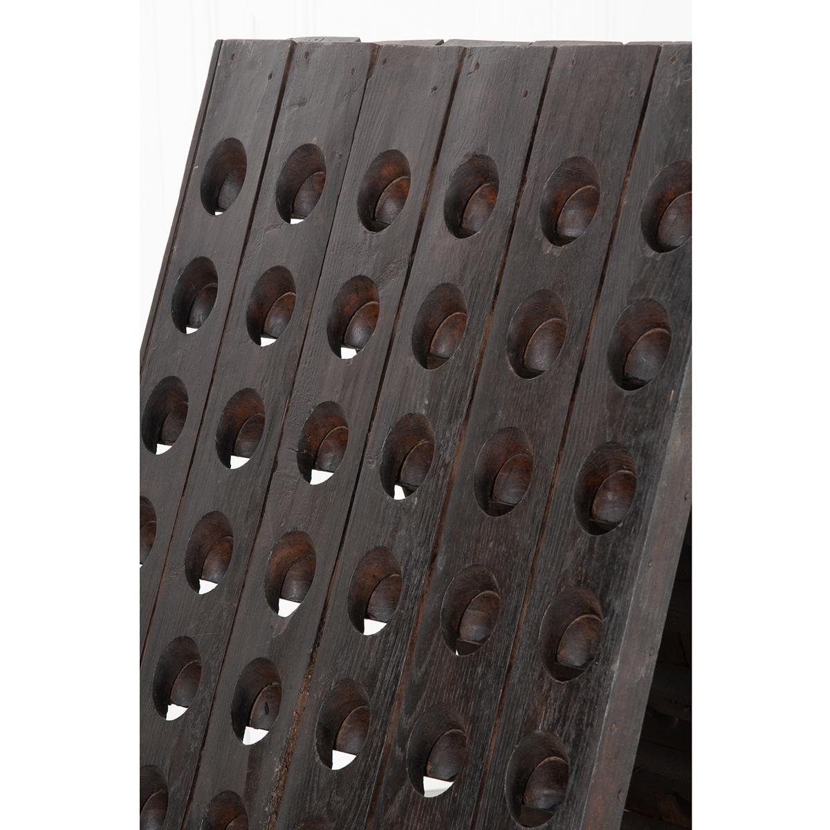 Woodwork French 19th Century Champagne Riddling Rack For Sale