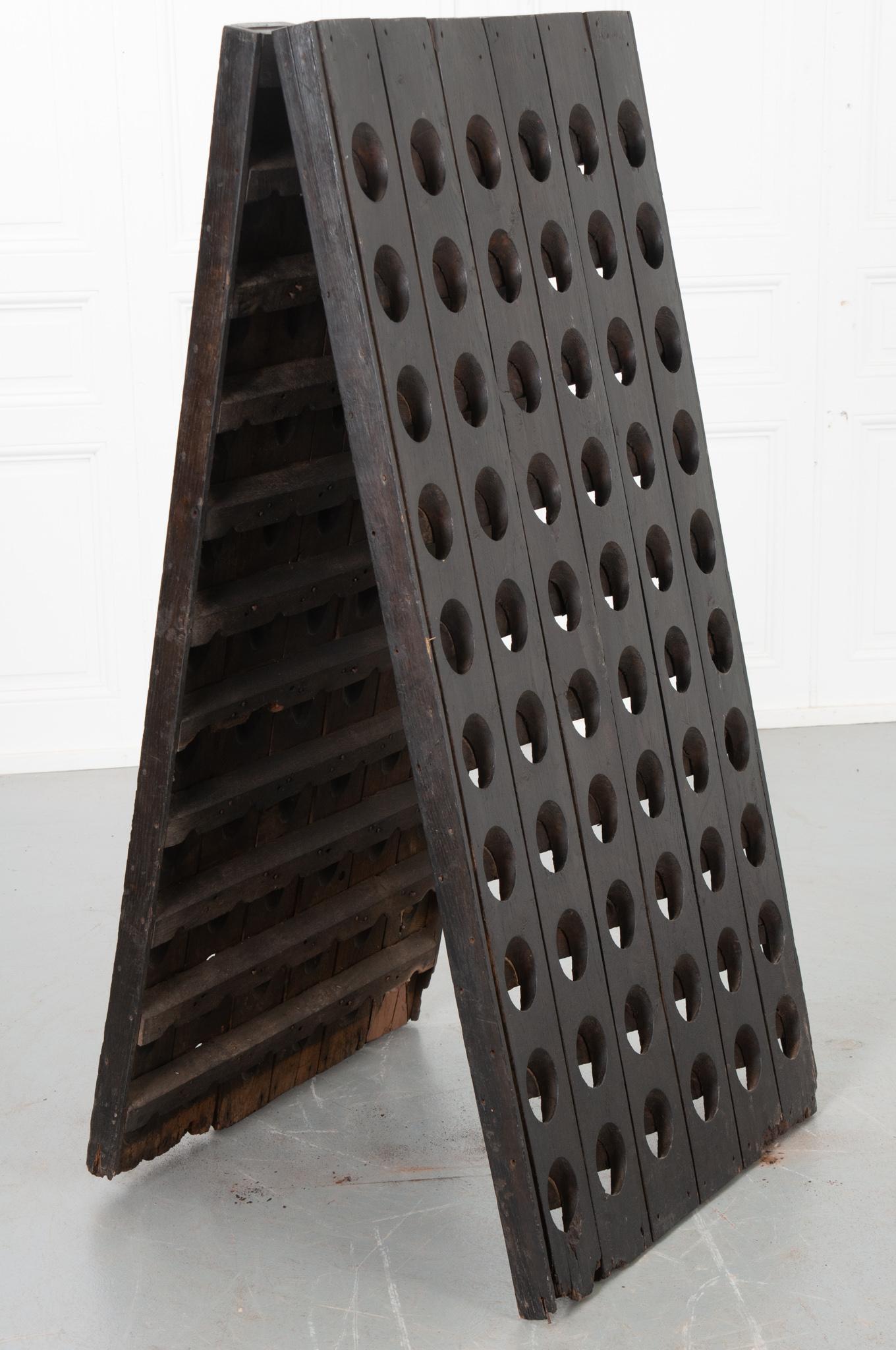 Wood French 19th Century Champagne Riddling Rack For Sale