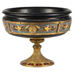Antique French 19th Century Champlevé Barbedienne Compote
