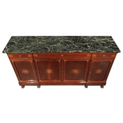French 19th Century Charles X St. Moucheté Mahogany Buffet