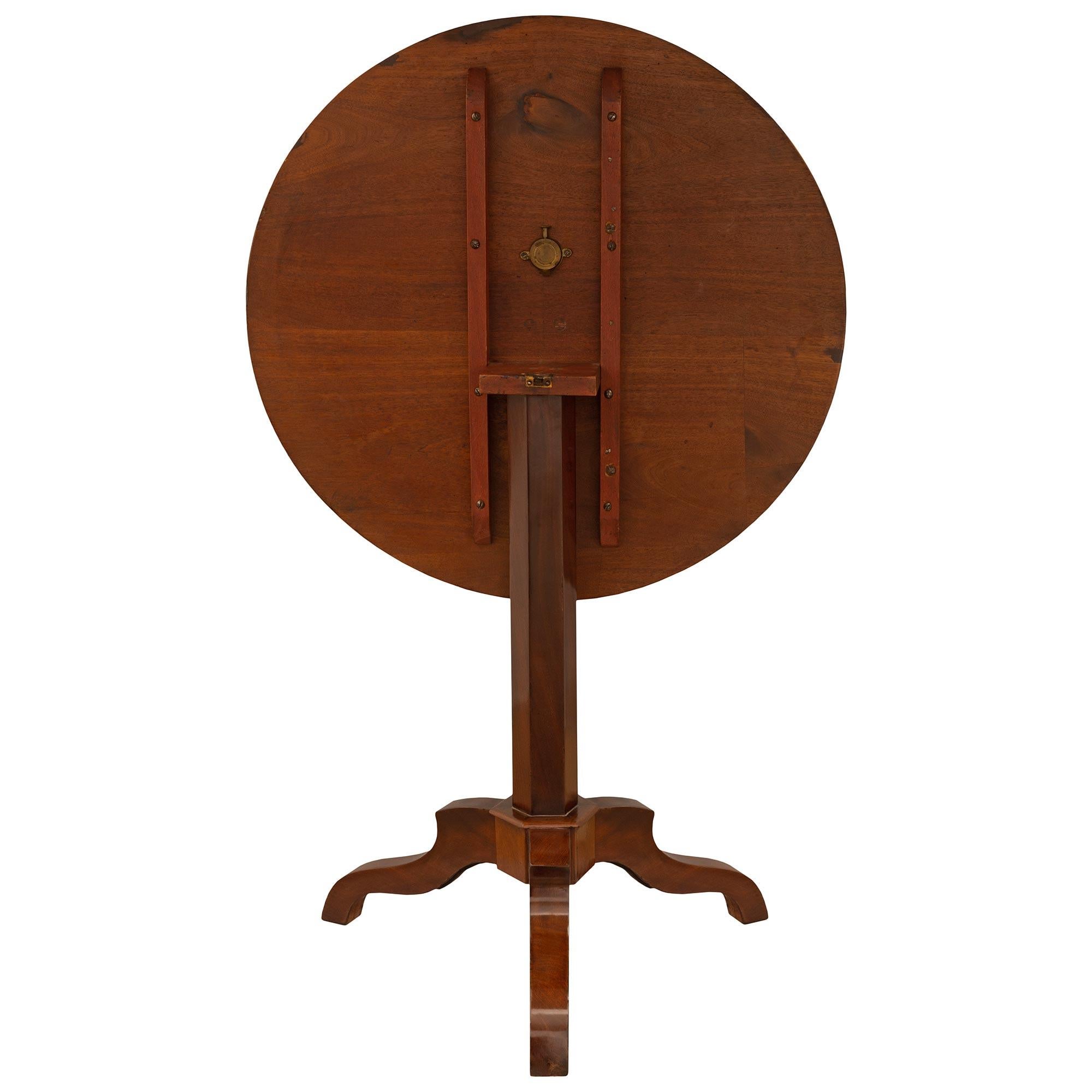 French 19th Century Charles X St. Tripod Side Table For Sale 3