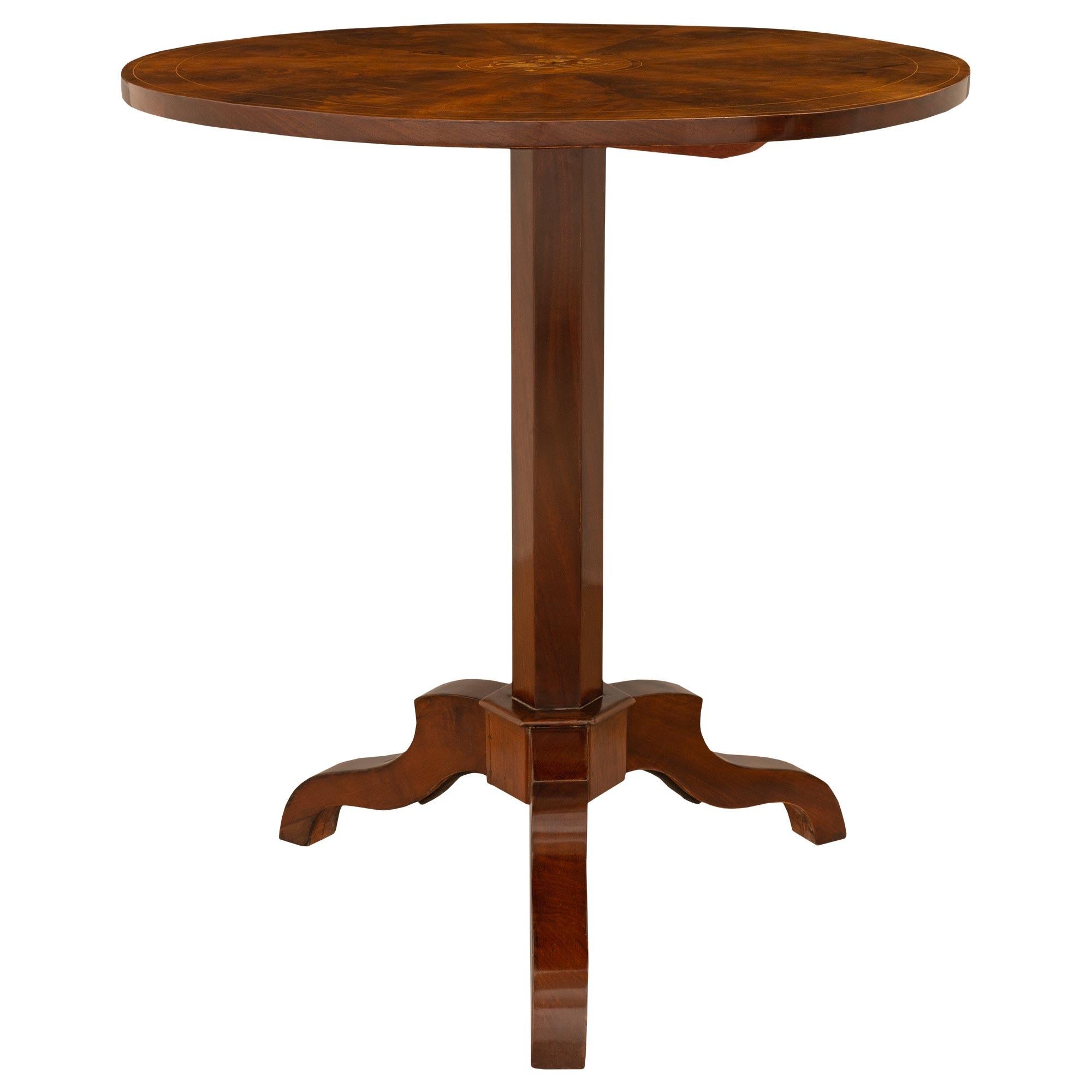 French 19th Century Charles X St. Tripod Side Table For Sale 4