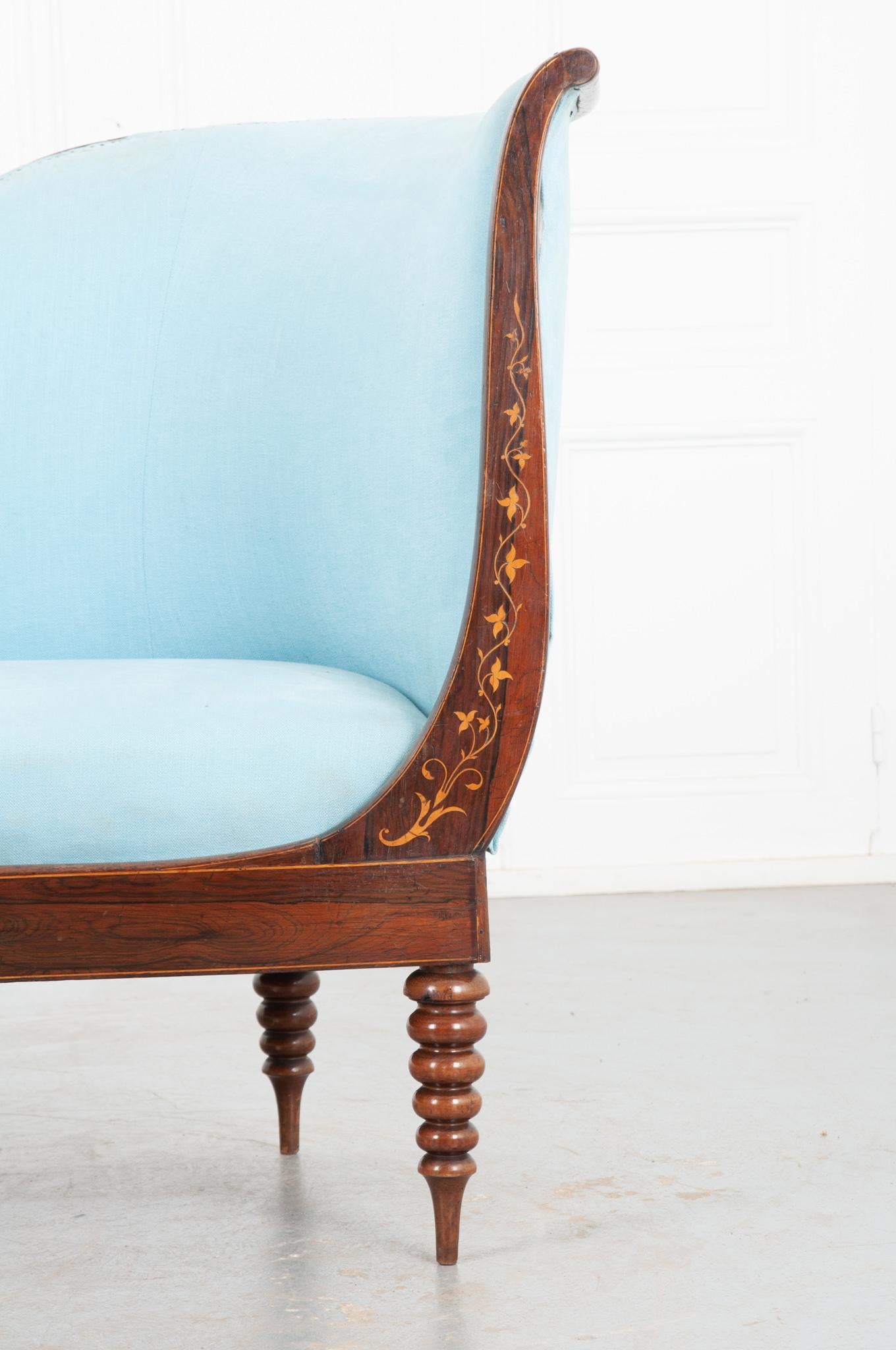 Carved French 19th Century Charles X Style Settee