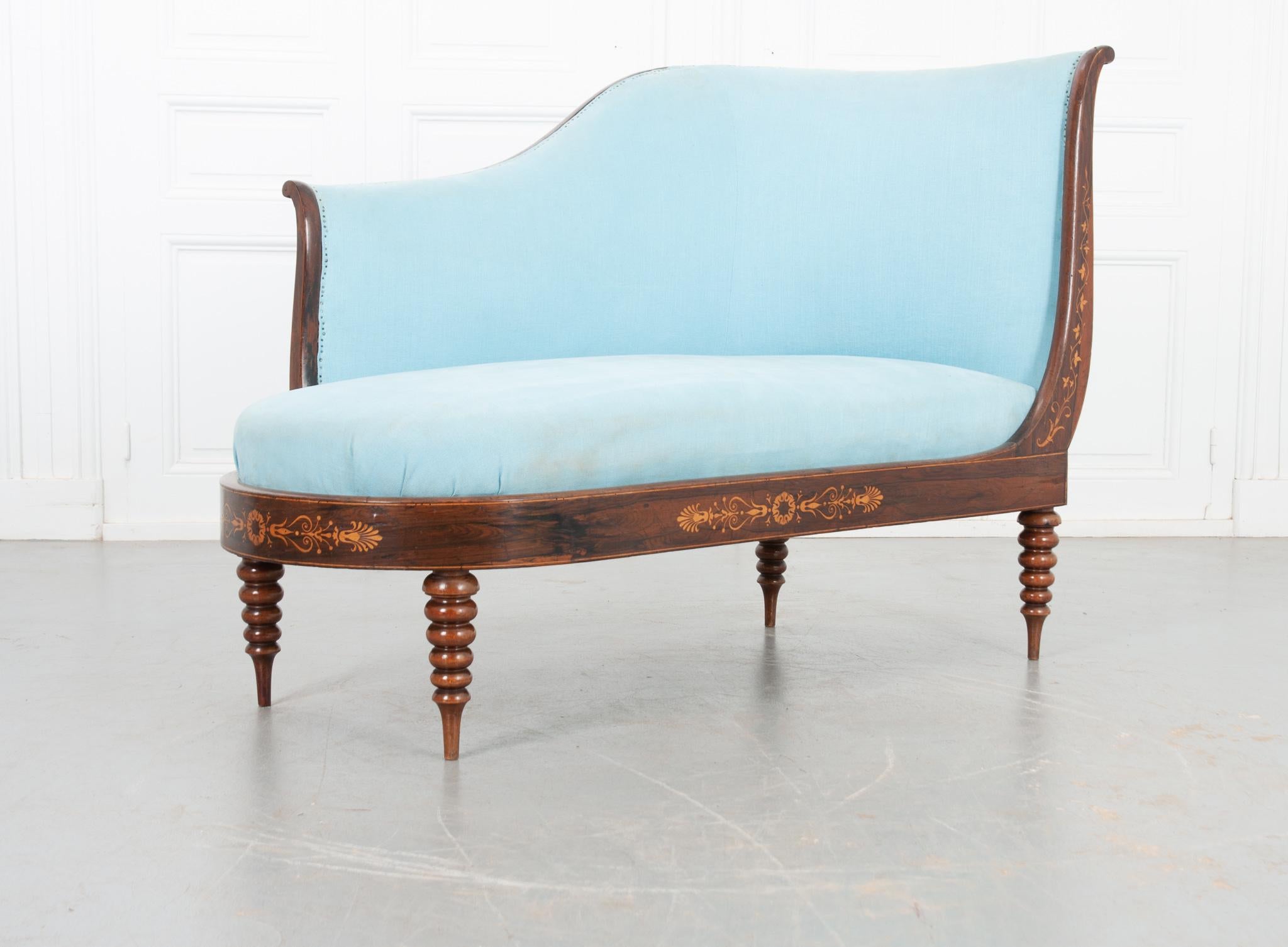 French 19th Century Charles X Style Settee 3