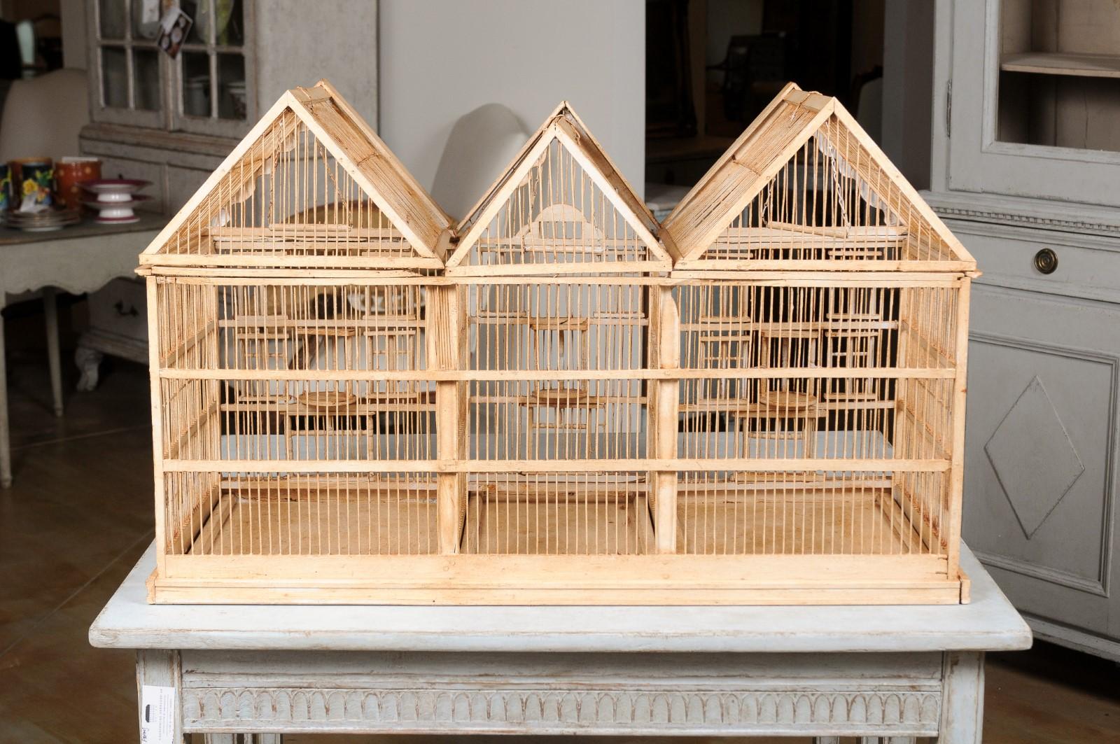 French 19th Century Château Birdcage with Slanted Roofs and Mullioned Windows 8