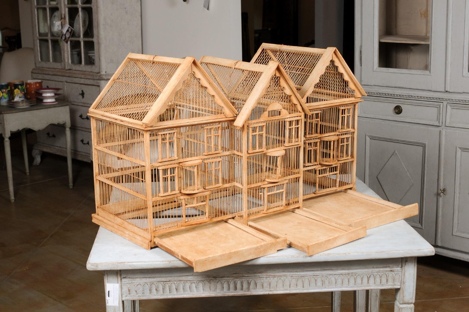 French 19th Century Château Birdcage with Slanted Roofs and Mullioned Windows 12