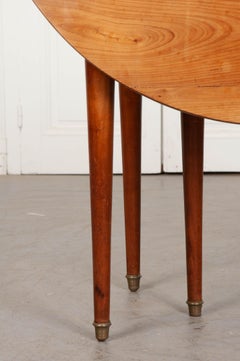 French 19th Century Cherry Extending Drop Leaf Table