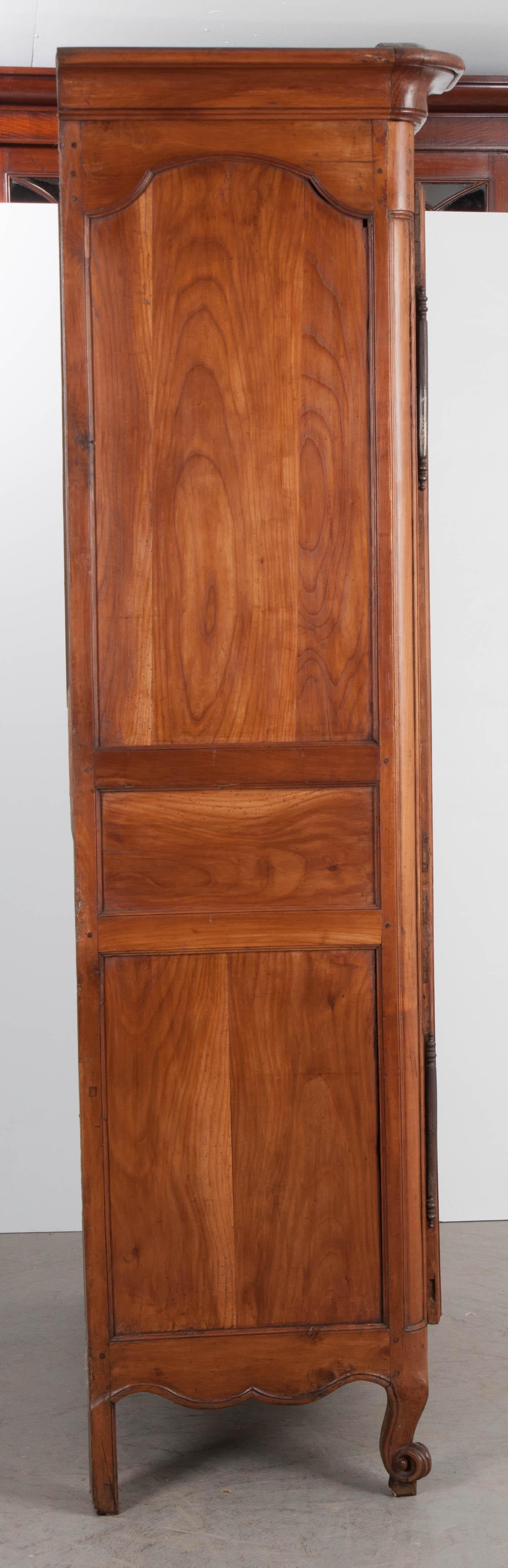 French 19th Century Cherry Louis XV Style Armoire 3