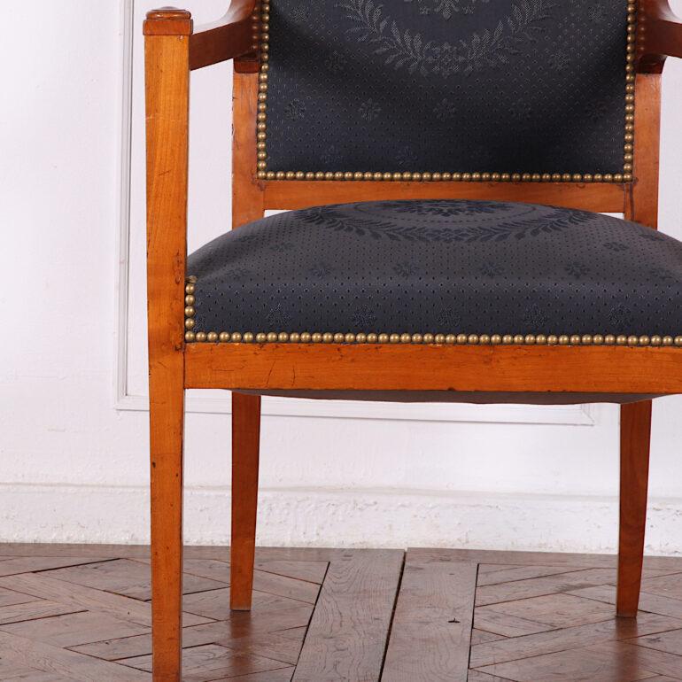 French 19th Century Cherrywood Directoire Style Armchair For Sale 4