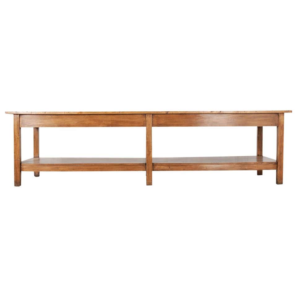 French Louis XIII Style Oak Drapery Table at 1stDibs