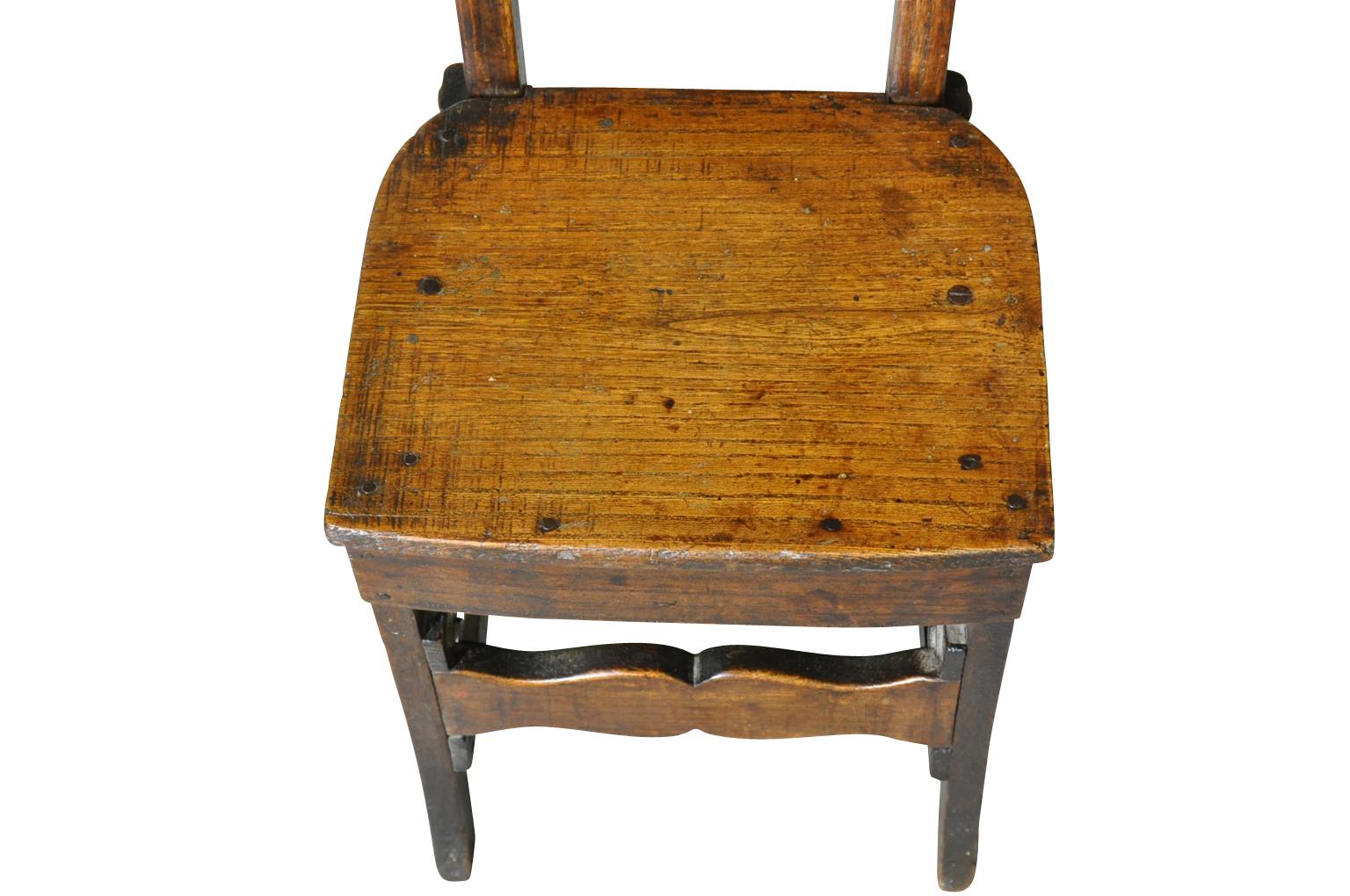Pine French 19th Century Child's Chair For Sale