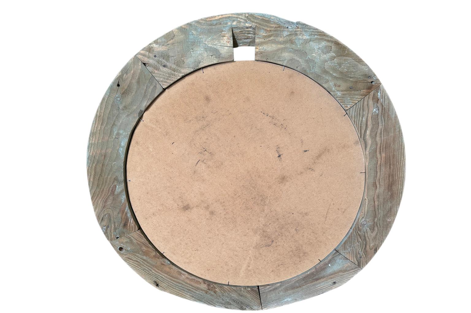 Zinc Miroir à cadre d'horloge français du 19e siècle en vente