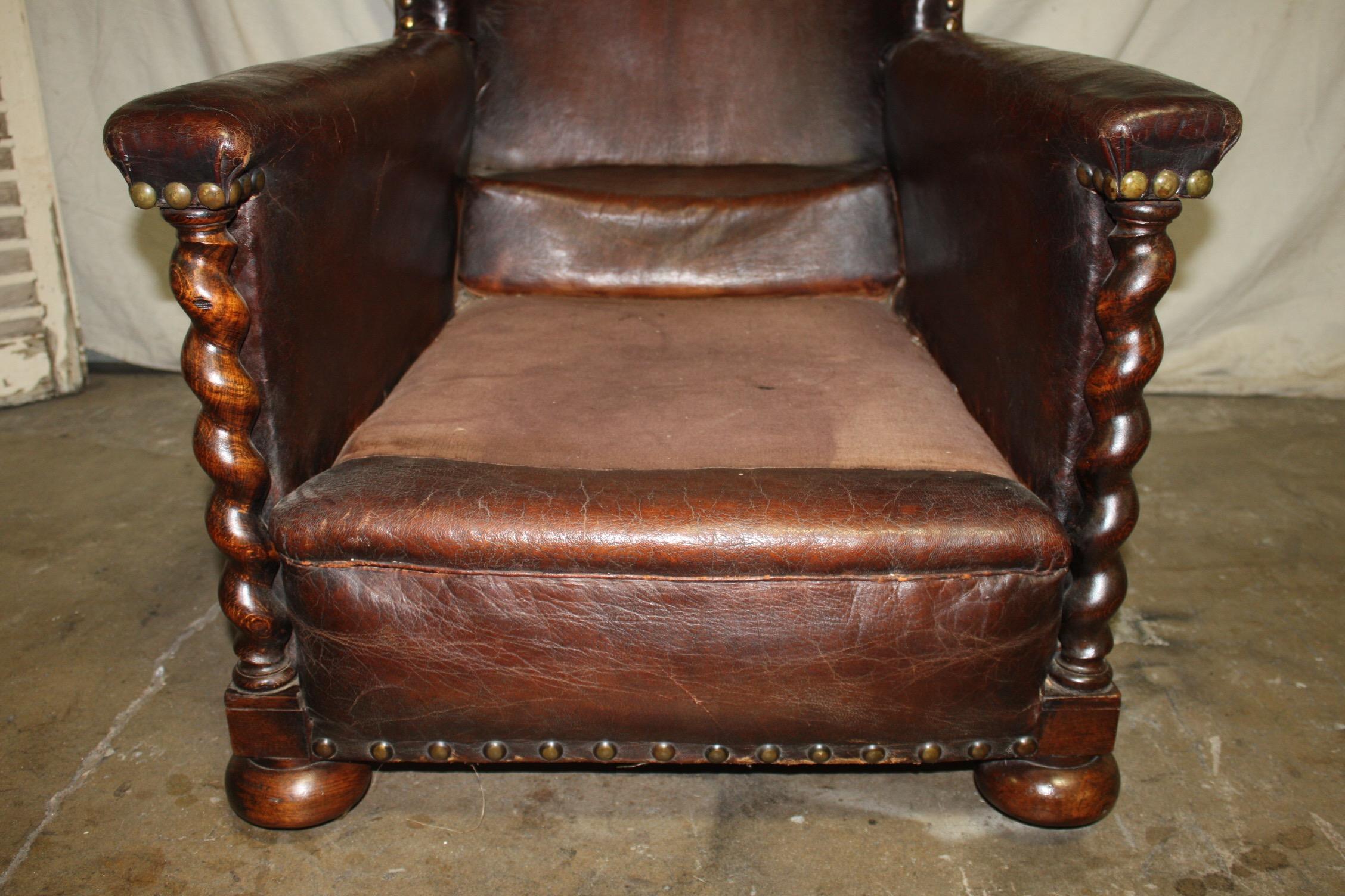 French 19th Century Club Chair 6