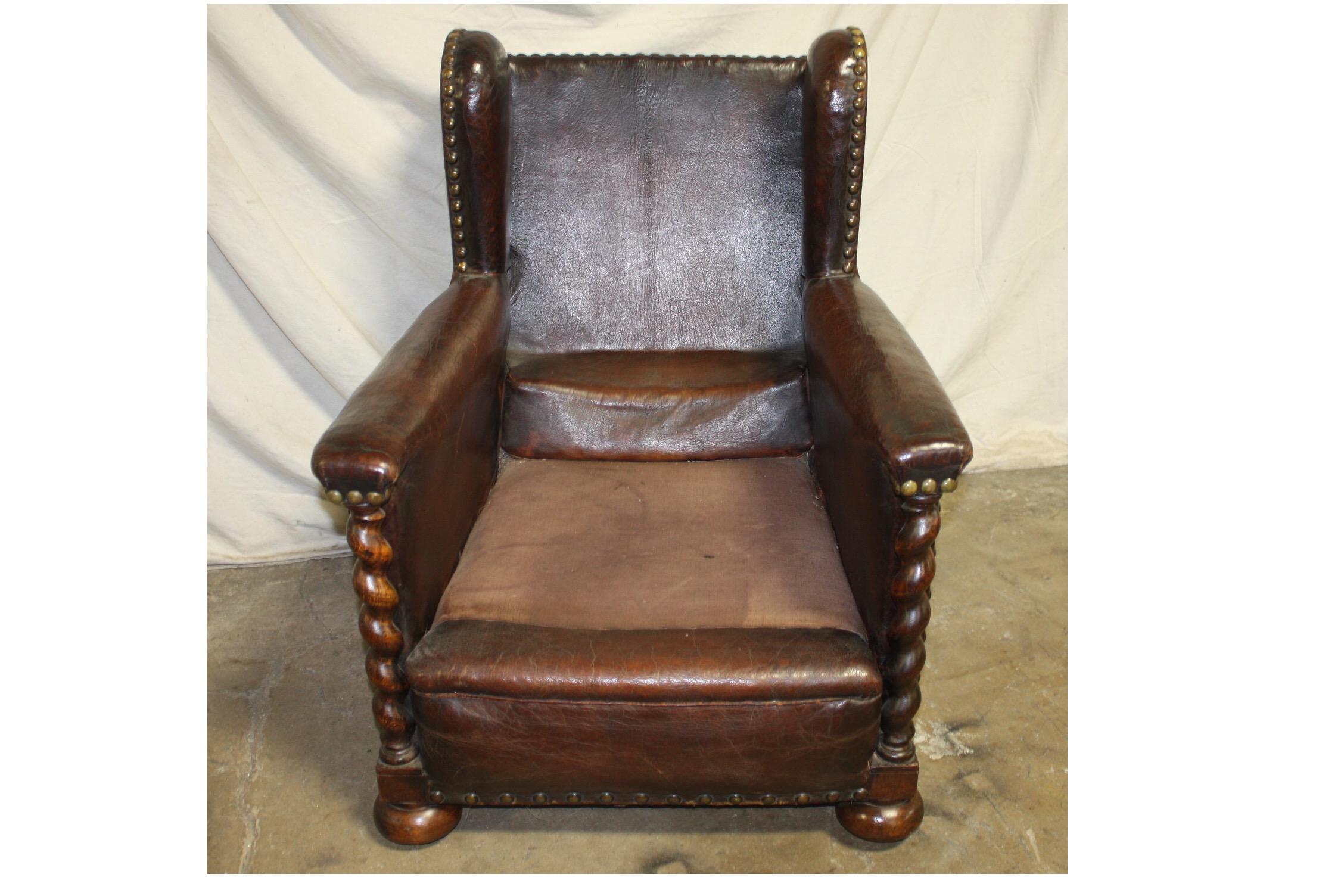French 19th Century Club Chair 2