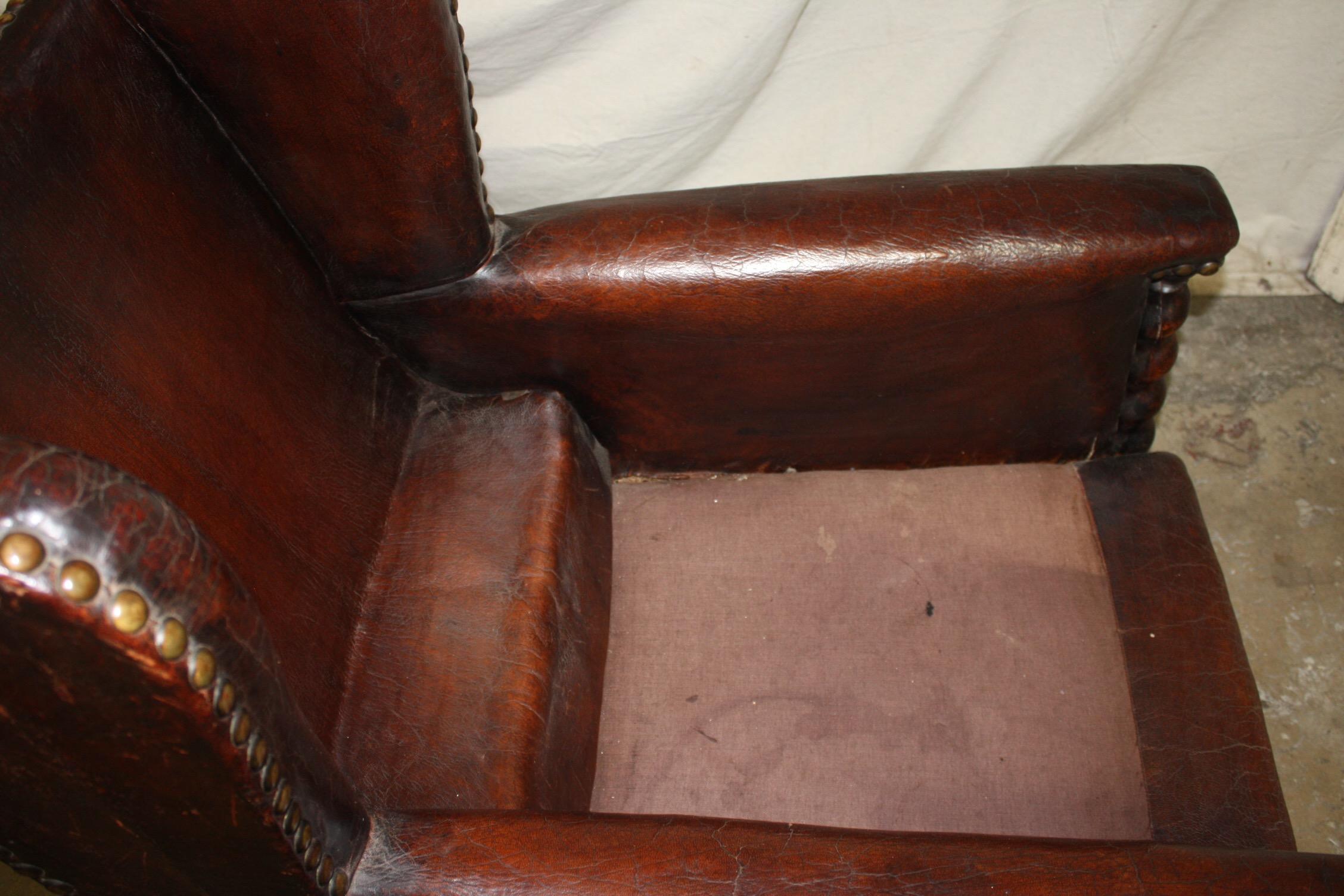 French 19th Century Club Chair 4