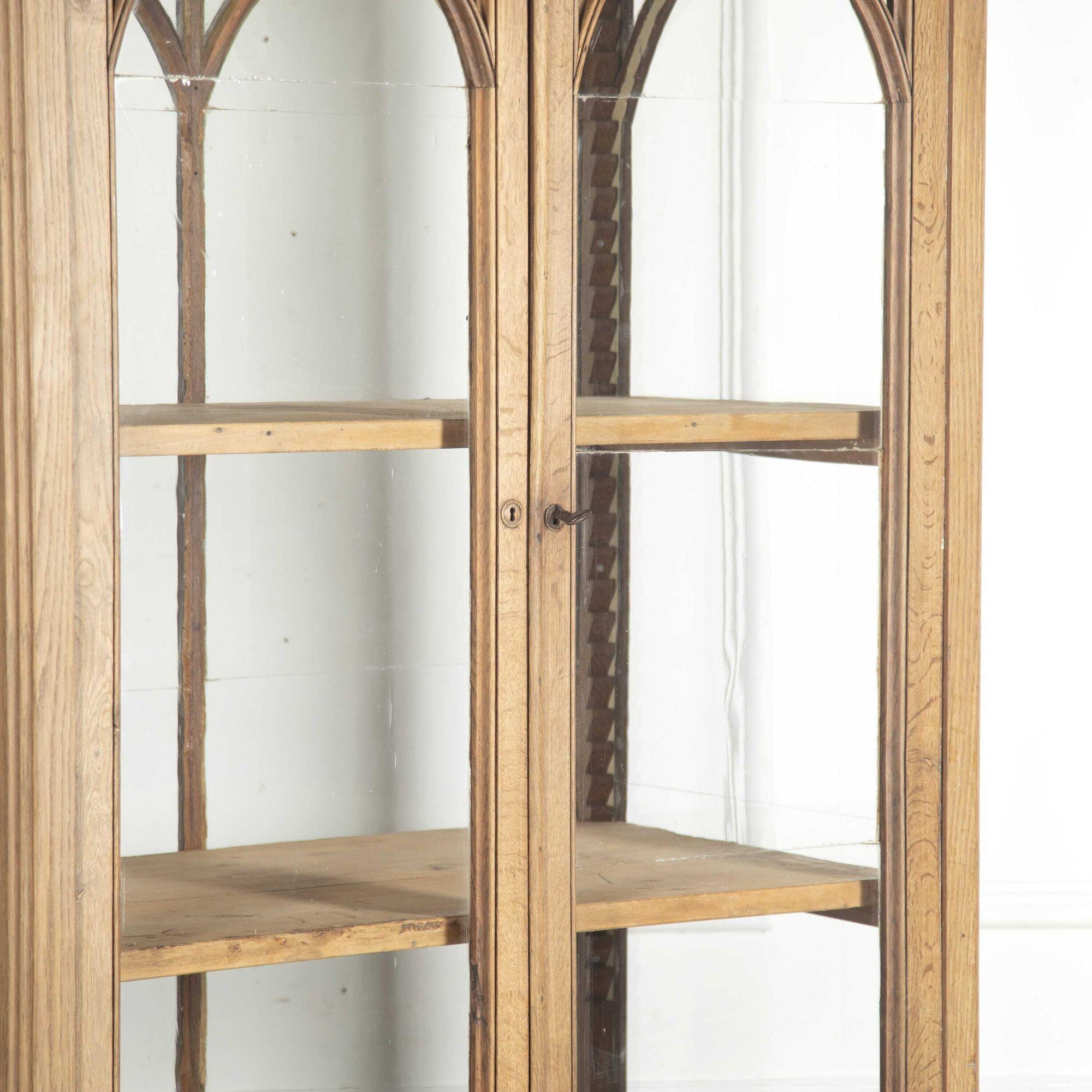 Oak French 19th Century Collector's Cabinet