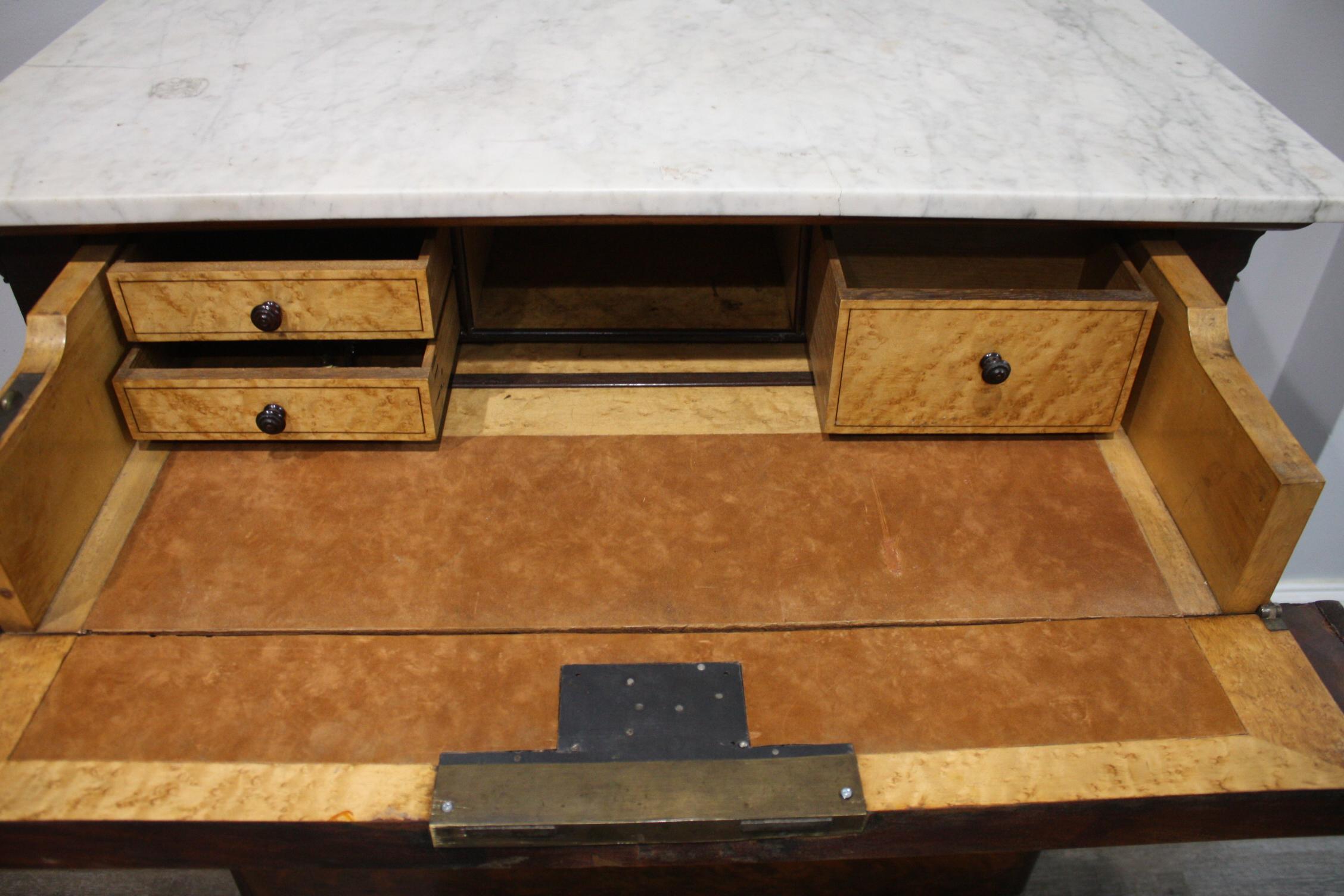 Marble French 19th Century Commode Desk