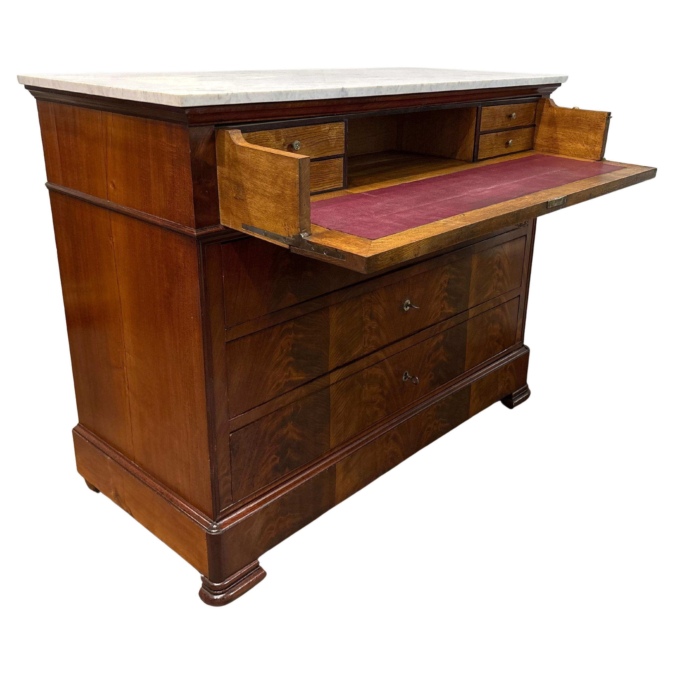 Commode francese del XIX secolo Scriban in vendita 6