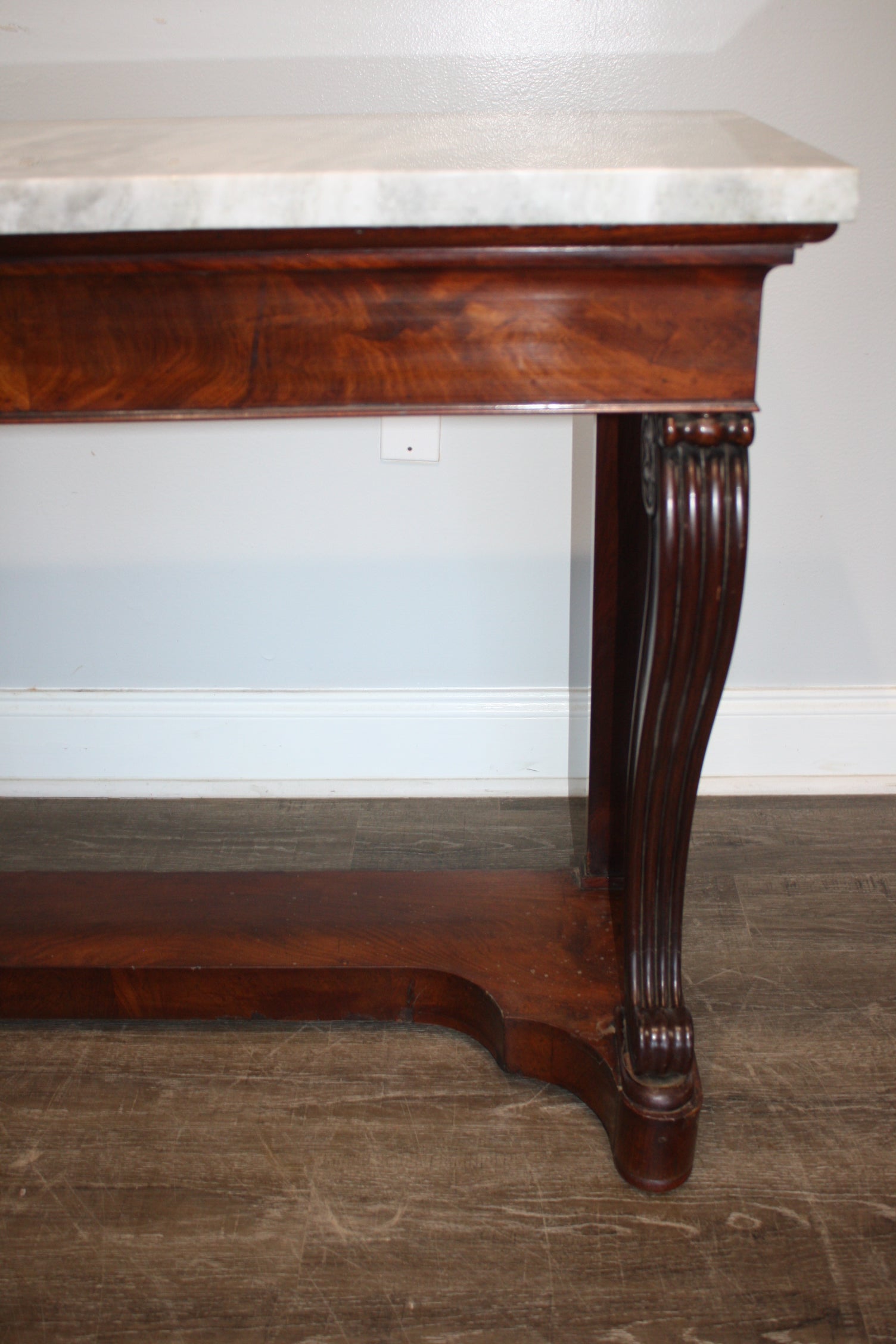 Marquetry French 19th Century Console For Sale